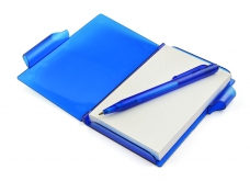Notes z długopisem niebieski, 80 kartek