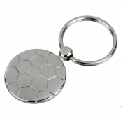 Brelok metalowy Soccer, srebrny