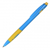 Długopis Azzure, niebieski/żółty
