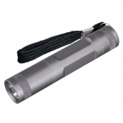 Latarka Straight Line LED, srebrny