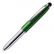 Długopis – latarka LED Pen Light, zielony/srebrny