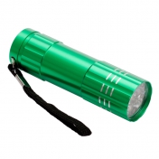 9-diodowa latarka Jewel LED, jasnozielony